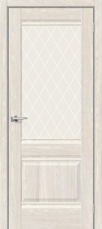 Межкомнатная дверь Прима-3 Ash White White Сrystal 200*60