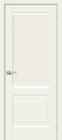 Межкомнатная дверь Прима-3 White Mix White Сrystal 200*60