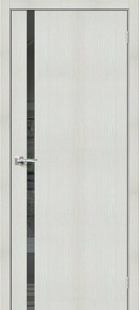 Межкомнатная дверь Браво-1.55 Bianco Veralinga Mirox Grey 200*60