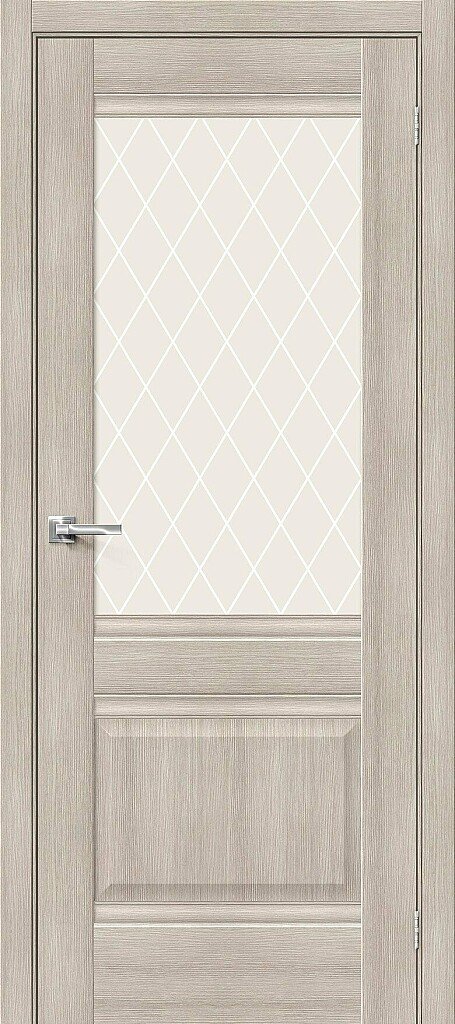 Межкомнатная дверь Прима-3 Cappuccino Veralinga White Сrystal 200*80