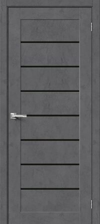 Межкомнатная дверь  Браво-22 Slate Art Black Shine 200*60