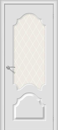 Межкомнатная дверь Скинни-33 Fresco White Сrystal 200*60