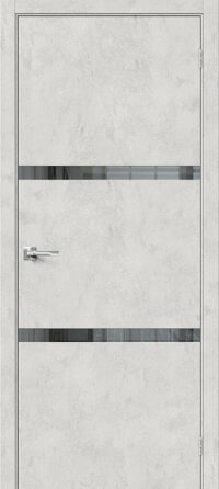 Межкомнатная дверь Браво-2.55 Look Art Mirox Grey 200*60