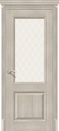 Межкомнатная дверь Классико-33 Cappuccino Veralinga White Сrystal 200*60