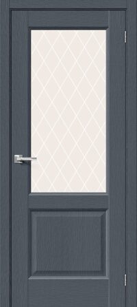Межкомнатная дверь Неоклассик-33 Stormy Wood White Сrystal 200*60