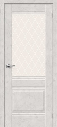 Межкомнатная дверь Прима-3 Look Art White Сrystal 200*60