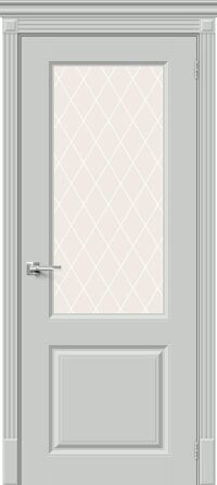 Межкомнатная дверь  Скинни-13 Grace White Сrystal 200*60
