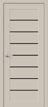 Межкомнатная дверь Браво-22 Black Shine Cream Silk 190*60