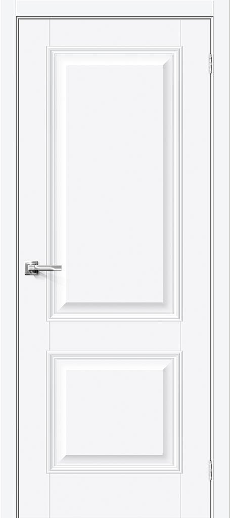 Межкомнатная дверь Классик-12 White Silk 200*70