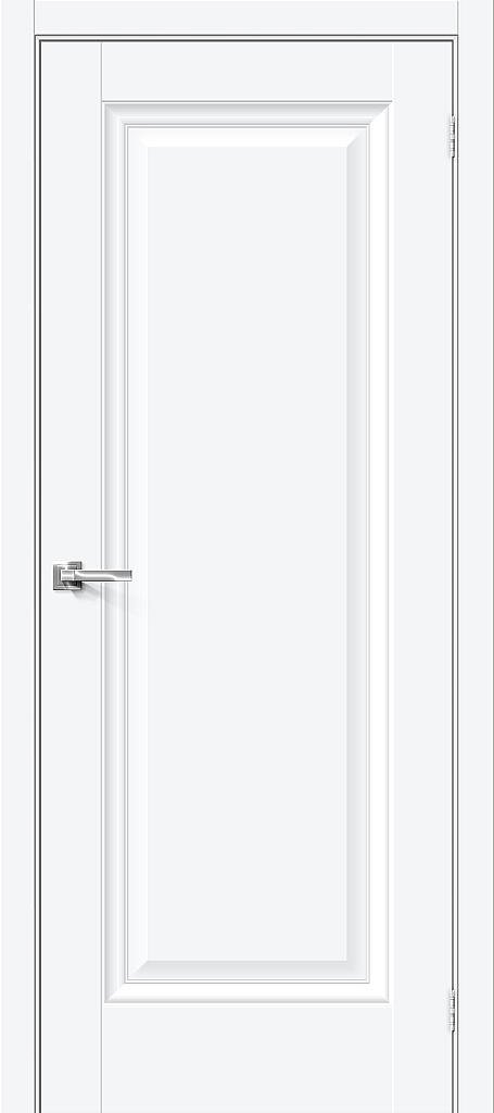 Межкомнатная дверь Прима-0 White Silk 200*60