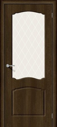Межкомнатная дверь Альфа-2 Dark Barnwood White Сrystal 200*60
