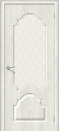 Межкомнатная дверь Скинни-33 Casablanca White Сrystal 200*60