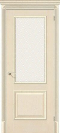 Межкомнатная дверь Классико-13 Ivory White Сrystal 200*90
