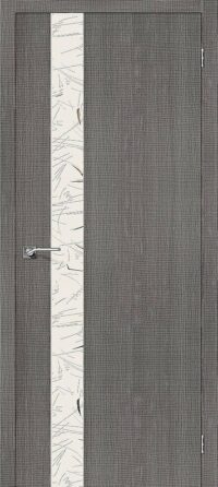 Межкомнатная дверь Порта-51 SA Grey Crosscut Silver Art 200*60