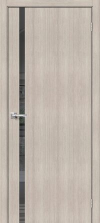 Межкомнатная дверь Браво-1.55 Cappuccino Melinga Mirox Grey