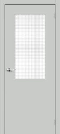 Межкомнатная дверь Браво-7 Grey Pro Wired Glass 12,5