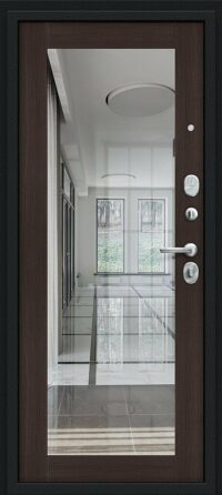 Флэш Букле черное/Wenge Veralinga 205*96 правое