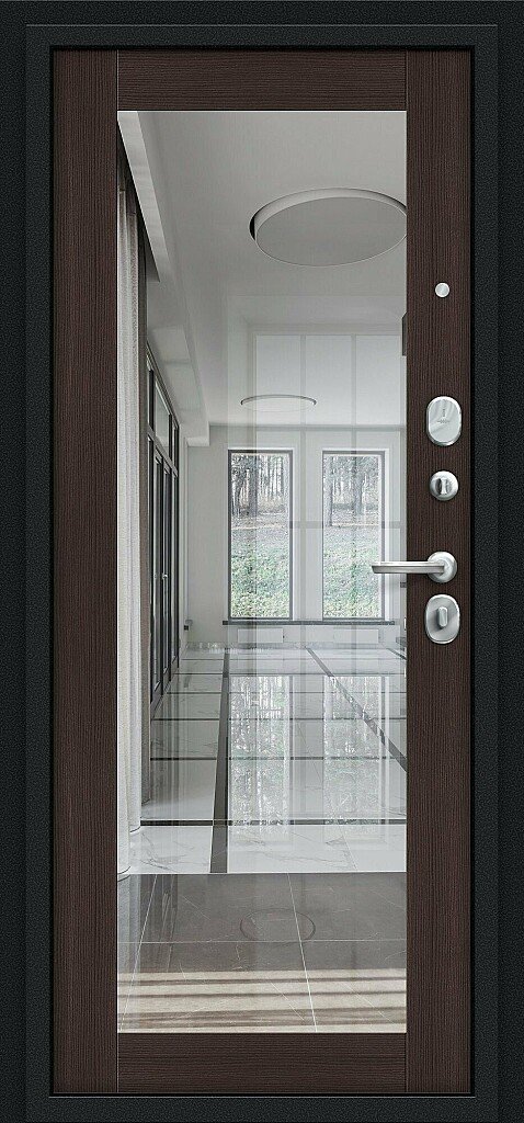 Флэш Букле черное/Wenge Veralinga 205*96 правое
