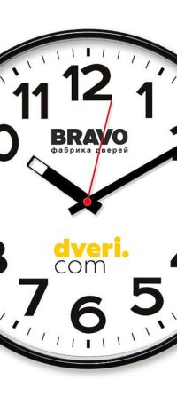 Часы настенные "dveri.com"