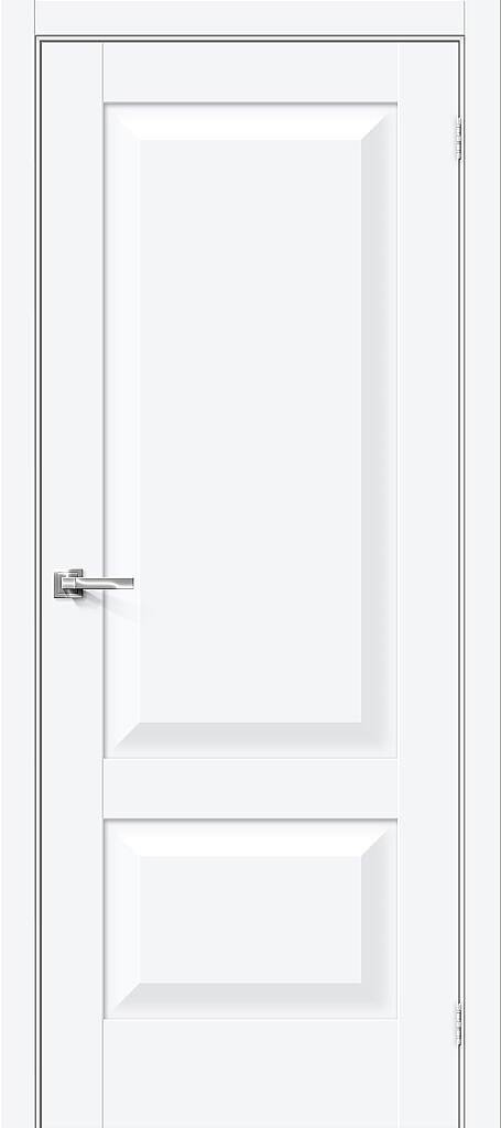 Межкомнатная дверь Прима-22 White Silk 200*70