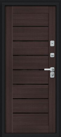 Thermo Техно Декор-2 Букле черное/Wenge Veralinga 205*86 правое